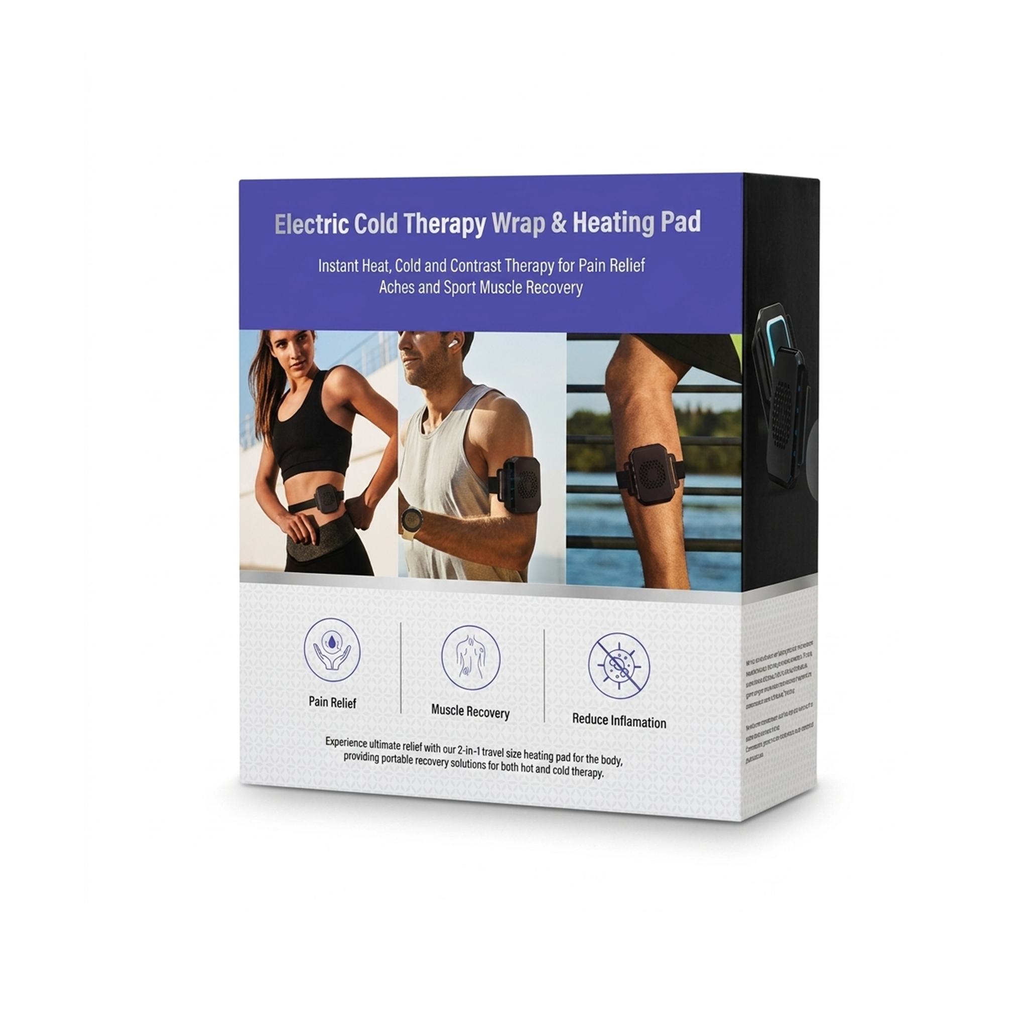 17Well adjustable cordless hot and cold compress wrap