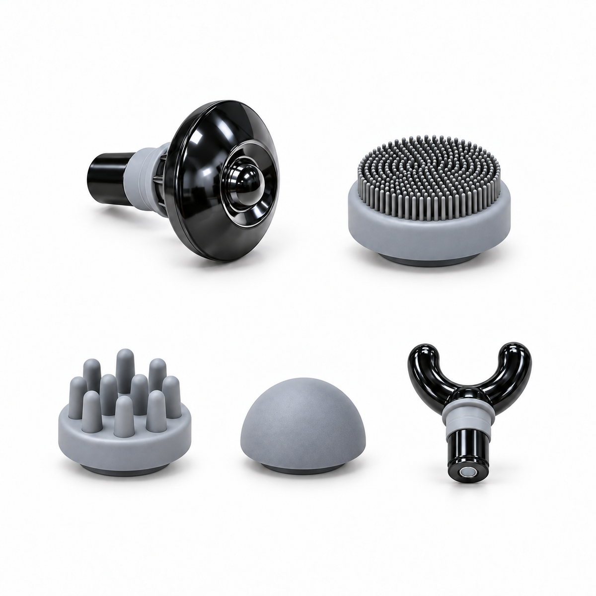 17Well EM2 Mini Massage Gun – Portable Percussion Massager for Everyday Muscle Recovery, 5 Speeds & 5 Massage Heads
